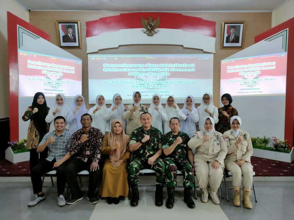 STIKes Assyifa Aceh Antarkan Mahasiswa PBL S1 Farmasi ke RS TK II Iskandar Muda